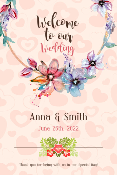 Wedding Poster Template PosterMyWall Wedding Poster Template PosterMyWall