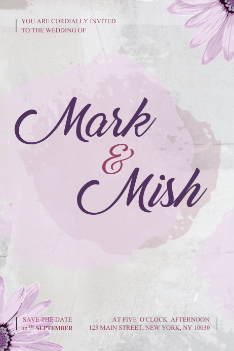 Wedding Poster Template PosterMyWall Wedding Poster Template PosterMyWall