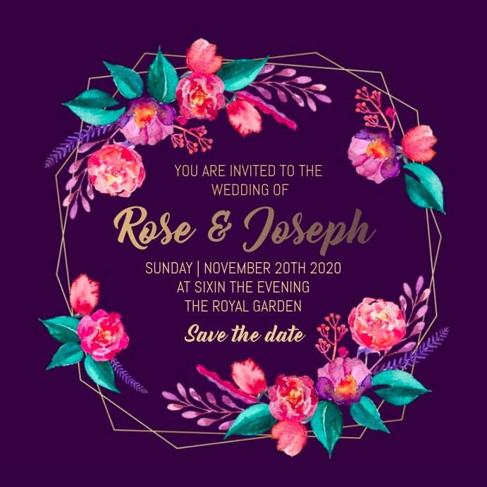 Wedding Poster Template PosterMyWall Wedding Poster Template PosterMyWall