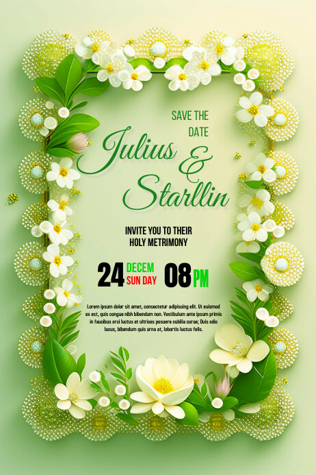 Wedding Poster Template PosterMyWall Wedding Poster Template PosterMyWall