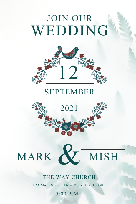 Wedding Poster Template PosterMyWall Wedding Poster Template PosterMyWall