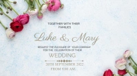 wedding poster template Affichage numérique (16:9)