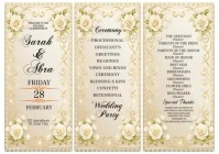 Wedding Program 2025 Flyer A4 template