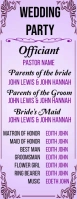 Wedding program list and guest design Half Page Letter template