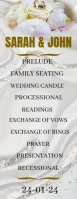Wedding program list and guest design Half Page Letter template