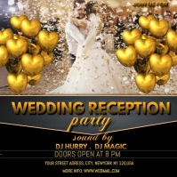Sample Reception Poster Wedding Reception Template | PosterMyWall