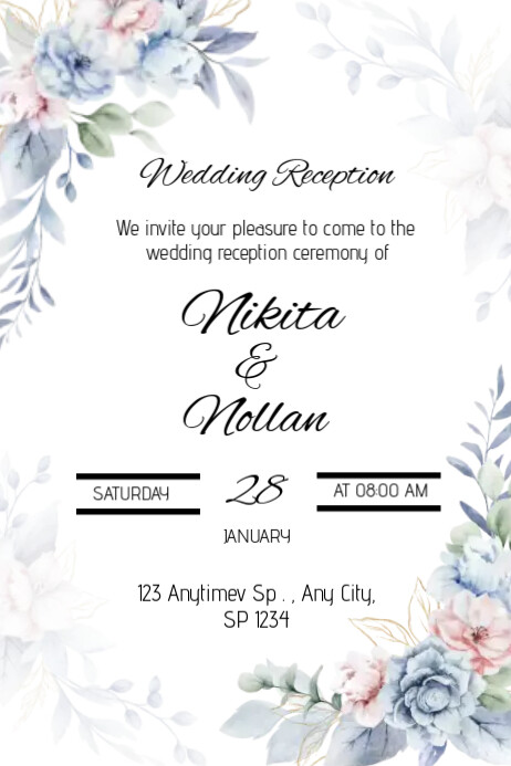 WEDDING RECEPTIONIS Template PosterMyWall