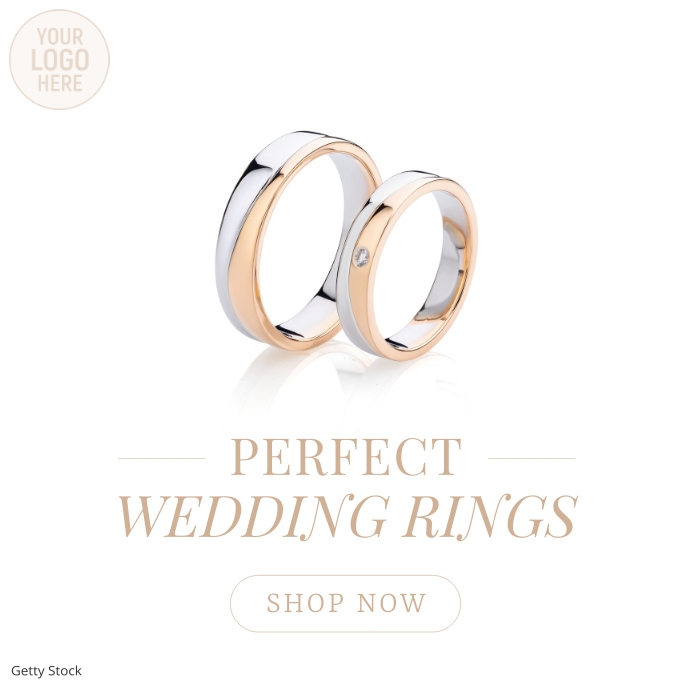 Wedding Rings Social Media Template | PosterMyWall
