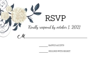 Wedding Rsvp card Label template