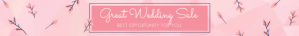Wedding Sale - Leaderboard Ad template