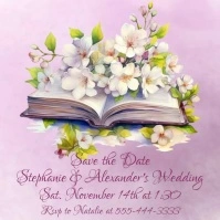 Wedding Save the date Instagram Post template