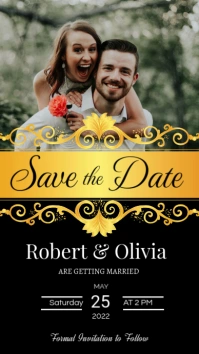 Wedding Save The Date Instagram Story template