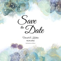 Wedding Save The Date Instagram Post template