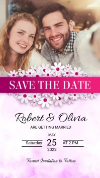 Wedding Save The Date Template Instagram-Story