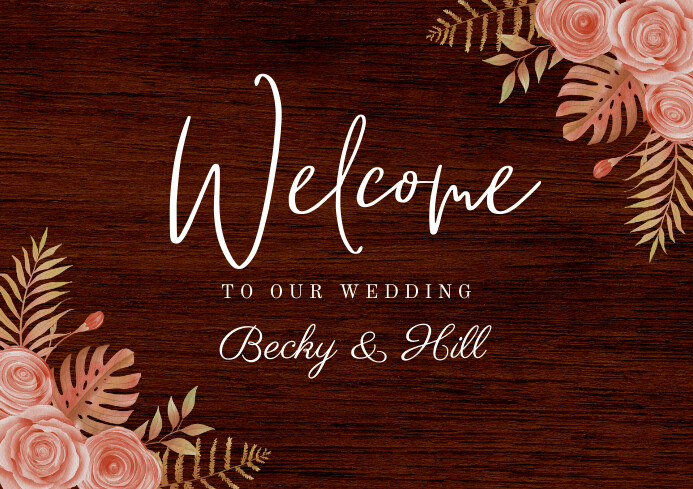 WEDDING SIGN BOARD Template | PosterMyWall