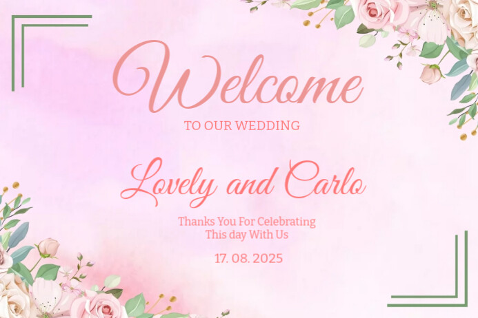Invitation Design Sign Wedding Signs Invitation Template | PosterMyWall