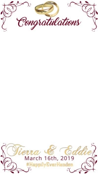 Wedding Snapchat Filter template