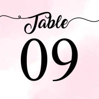 Wedding Table number Template โพสต์บน Instagram