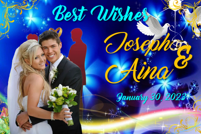 Event Tarp Sample Wedding Tarpaulin Banner Template | PosterMyWall