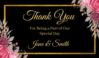 Wedding Thank You Card Tag template