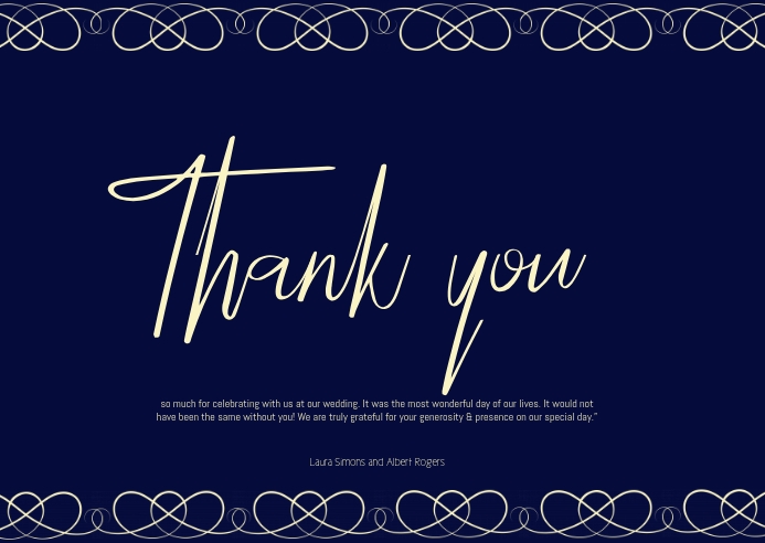 Hochzeit Dankeskarte Vorlage Postermywall