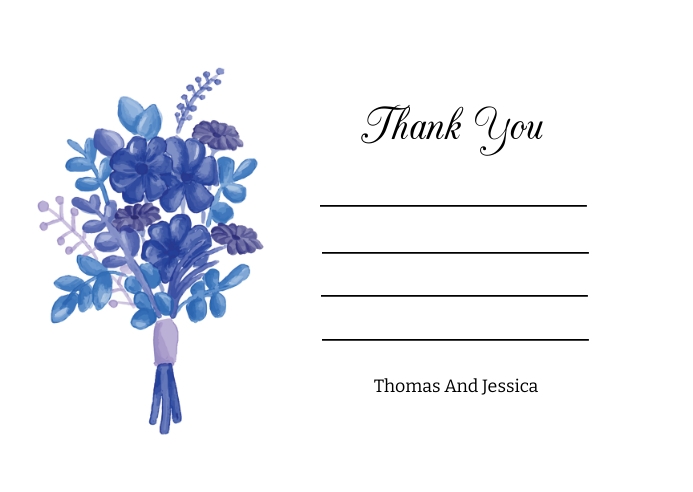 Copy of Wedding Thank You Card | PosterMyWall
