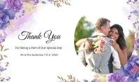 Wedding Thank You Card Tag template