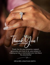 Sort Thank You Card Flyer Template