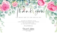 Wedding Thank you Card Template Tag