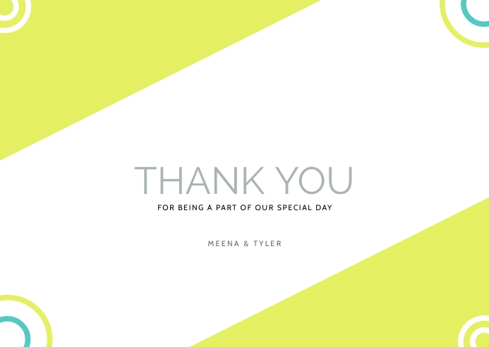 wedding thank you cardS FLYER A6 template