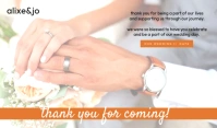 Wedding Thank You For Coming Label template