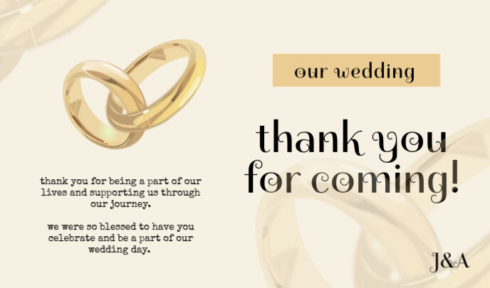 Wedding Thank You For Coming模板 Postermywall Wedding Thank You For Coming模板 Postermywall