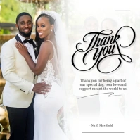 wedding thanks giving Square (1:1) template