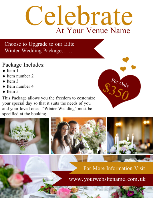 Wedding Venue Special Flyer Template | PosterMyWall