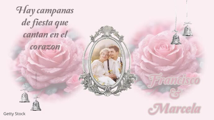 wedding video, intro video, reception, hispanic Coverfoto til YouTube-kanal template