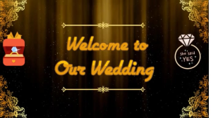 Wedding Video Digitalt display (16:9) template