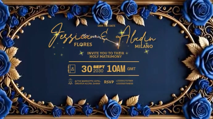 Wedding Video Invitation Thumbnail Template | PosterMyWall