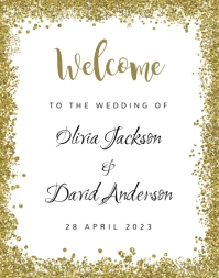 Wedding Welcome Sign Poster/Wallboard template