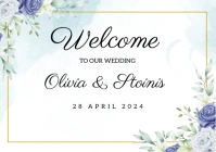 Wedding Welcome Sign A2 template