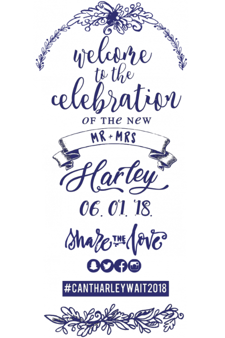 wedding welcome sign template postermywall