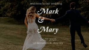 Wedding white and black minimalist YouTube-miniature template