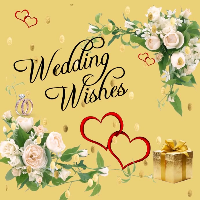 Wedding wishes Template PosterMyWall