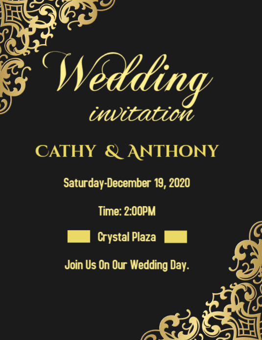 Copy of Weding Invitation | PosterMyWall