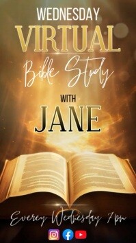 Wednesday Bible study instagram story post template