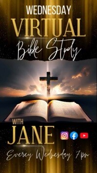 Wednesday Bible Study Template Instagram Story