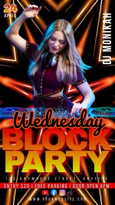 Copy of Wednesday Block Party | PosterMyWall