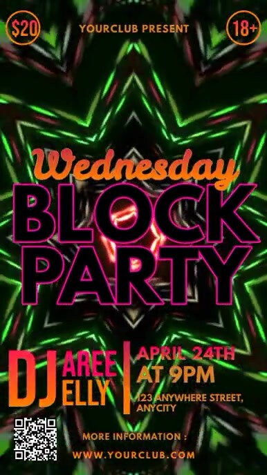 wednesday block party Template | PosterMyWall