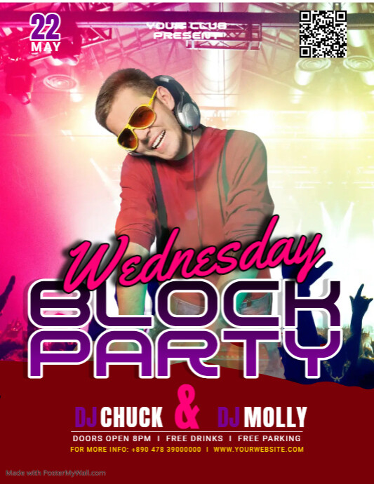 Copy of Wednesday Block Party | PosterMyWall