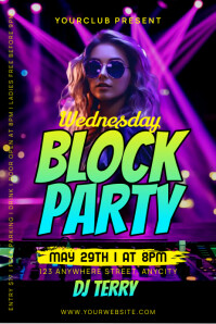 wednesday block party Template | PosterMyWall