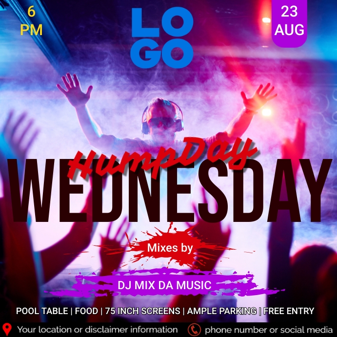Copy of Wednesday | PosterMyWall